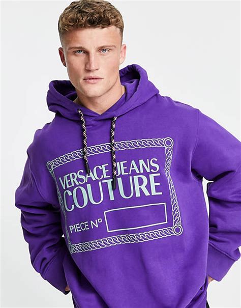 versace purple hoodie|versace hoodie men's sale.